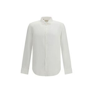 Brooksfield White Linen Dress Men's Shirt